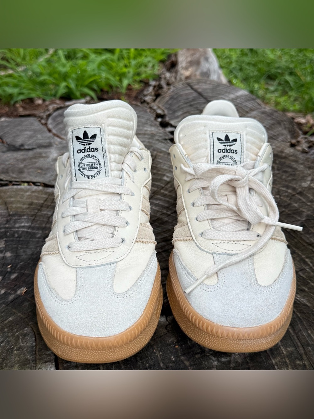 adidas Samba XLG Wonder White Beige Unisex Size 7.5